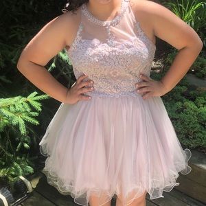 Size 16 formal dress in dusty rose color